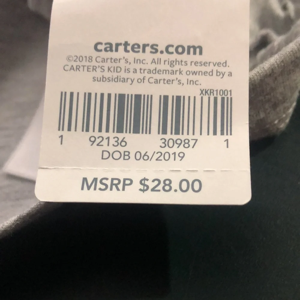 NEW Carter’s Girls Flip Sequin Heart Bell Sleeve Top, Size 4, Gray Pink